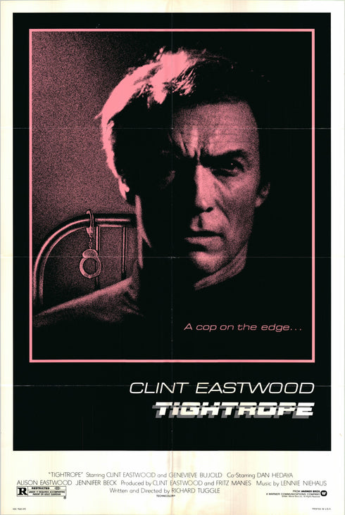 tightrope 1984 one sheet poster folded